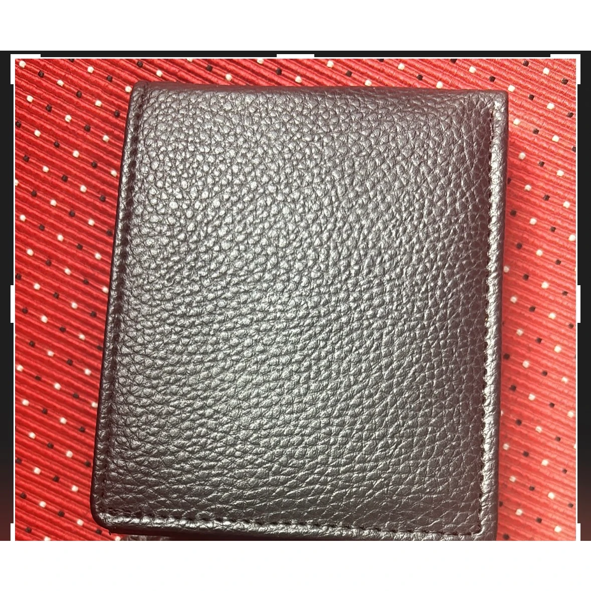 Black leather wallet